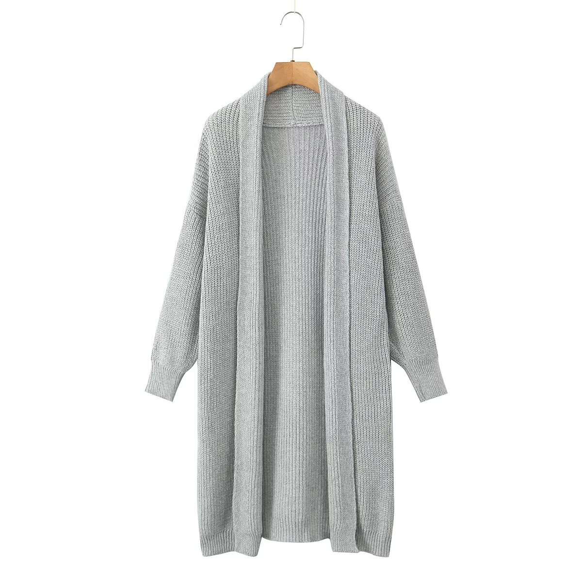 PB&ZA Girls's 2024 Autumn Assortment: Fashionable Informal Lengthy Cardigan Sweater - Classic Lengthy Sleeve Outerwear Tops